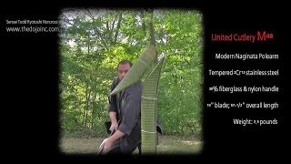 M48 Naginata United Cutlery Cut Test - The Dojo Martial Arts Cincinnati, Ohio