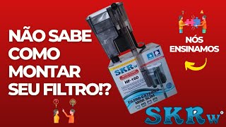 Como montar o filtro externo SKRw HF-160 Mini Slim