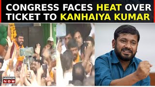Delhi: Congress Workers Protest On 'Outsider' Kanhaiya Kumar After Arvinder Lovely Quits | Top News