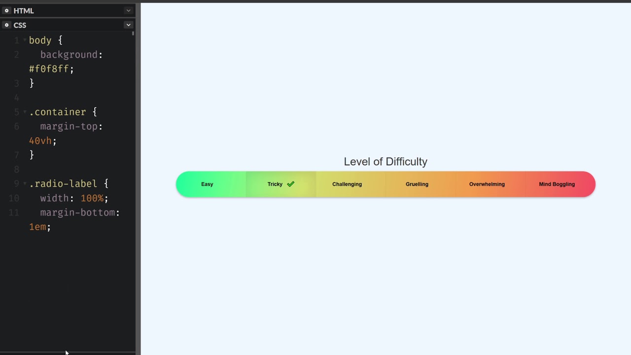 Radio Button Group With Gradient Youtube