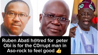 Ruben Abati h@tes  peter obi with passion because he challenged his C0rrupt brother in Aso-rock.🤡🇳🇬