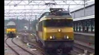 NS Alsthom 1706 locomotive pulling commuter