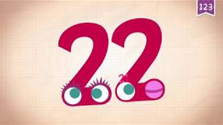 Learn Number Twenty two 22 in English \u0026 Counting, Math by Endless Numbers   Kids Video