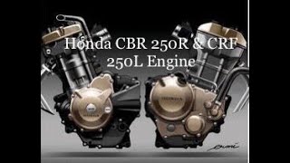 Honda CBR 250R & Honda CRF 250L Engine Working 3D Animation