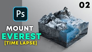 Microworld Photoshop [02] | Creating Mount Everest Microworld