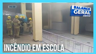 Escola pega fogo em Planaltina e destrói secretaria