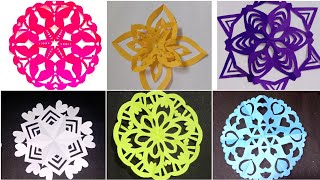 😍6 Amezing Types of snowflake tutorial #snowflakes #viralvideo #papercrafts #youtube