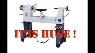 STRATOS XL Wood Turning Lathe SNEAK PEAK - IT IS MASSIVE !