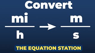How to convert miles per hour to meters per second | Physics Practice Problem