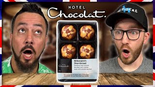 Americans Try BRITISH Hotel Chocolat FIRST TIME EVER!