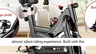 JOBUR Magnetic Exercise Bikes with Ipad Mount,Fitness Bike with Comfortable Seat Cushion, Quiet