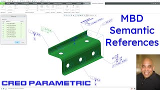 Creo Parametric - Model Based Definition (MBD) | Adding Semantic References