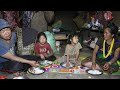 Nepali village || Cooking sisno vegetables in the village