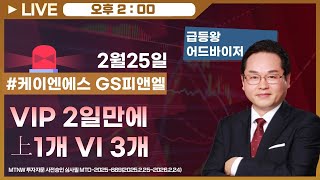 VIP 2일만에 上1개 VI 3개 ▶급등왕◀ [장중스팟방송]