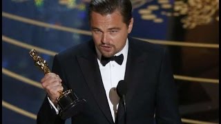 OSCAR moment of Leonardo DiCaprio 2016 for Best Actor The Revenant (HD)
