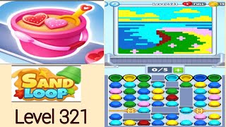 Sand loop level 321 solution and walkthrough for gameplay