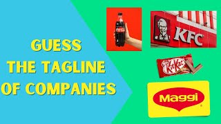 Guess the tagline of Popular Brands