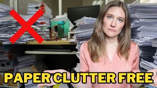 2 Steps To STOP Your Paper CLUTTER (for good)!