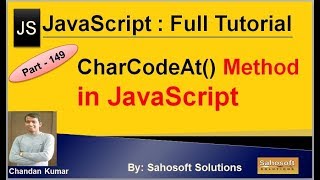 charCodeAt method in JavaScript | JavaScript Full Tutorial in Hindi