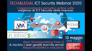 Alert Smartworking fase 2: a rischio i dati gestiti tramite email - 13.05.2020