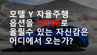 테슬라 모델Y 자율주행 옵션을 $7000로 올릴수 있는 자신감은 어디에서 오는가?