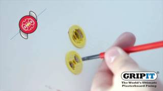 GripIt - How to hang a curtain pole to a plasterboard wall