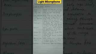 Functions of Light Microscope #biology #kcse #form1