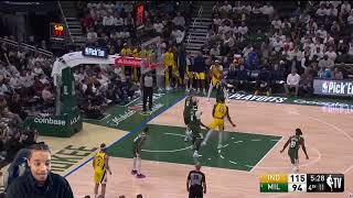 FlightReacts To #6 PACERS at #3 BUCKS | FULL GAME 2 HIGHLIGHTS | April 23, 2024!