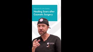 Healing scars after a cosmetic surgery procedure