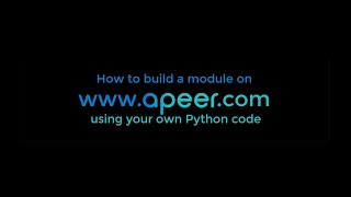 84 - How to build a Docker (module) with your code and run it on APEER?