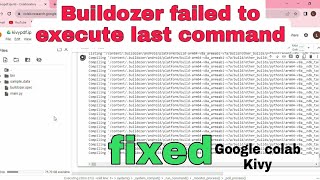 convert python code in Android APK | Google colab error fixed | Kivy kivymd