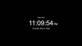 🔴 LIVE | Clock / Time in New York now / LIVE New York / what time is it now