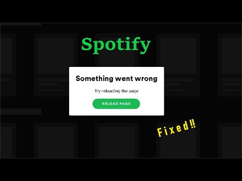 Исправить ошибку Spotify, что-то пошло не так