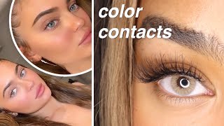 THE SECRET TO KYLIE JENNER'S EYES! TESTING THE WORLDS MOST NATURAL LENSES | Solotica Contacts