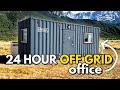 Taking our shipping container office OFF THE GRID!