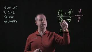 Simplifying a Complex Rational Expression by the LCD Method