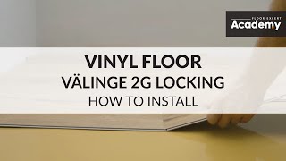 How to install Arbiton floor with Välinge 2G locking