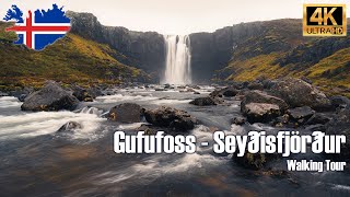 🇮🇸 Iceland Walking Tour - Gufufoss, Seydisfjordur [4K] #MWG