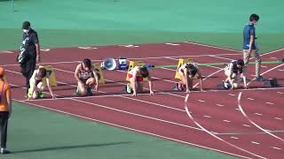 成年女子100m決勝_第77回国体陸上北海道選考会20220813