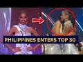 Miss Universe Philippines Chelsea Manalo Enters Top 30 | Emotional Moment with Miss Peru