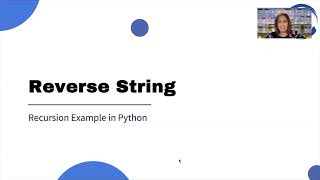 Reverse a String using Recursion (in Python)