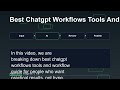 Fix Your Chatgpt Workflow: Best Chatgpt Workflows Tools And Workflow Guide - Practical AI Autom