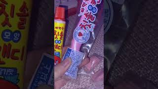 水飴で歯磨きしてみる？#お菓子 #韓国 #asmr