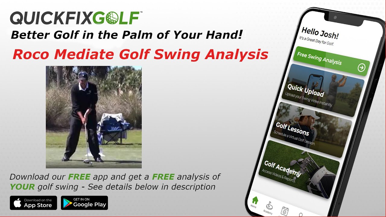 Rocco Mediate Golf Swing Analysis - YouTube