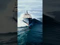 cargo ship speeds over massive wave high speed ocean adventure scaryocean dangerouswaves ships