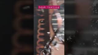 condenser leak testing