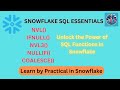 SQL Functions Demystified: Mastering NULLIF, NVL, NVL2, NULLIF and COALESCE