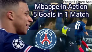Kylian Mbappe 5 Goals for PSG vs Pays De Cassel #kylianmbappé #PSG #mbappe #psg #paris #football