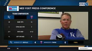 Yost on working through rain delays: 'Can't control the weather'