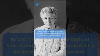 Annie Besant - This Day in History | October 1 | Edukemy